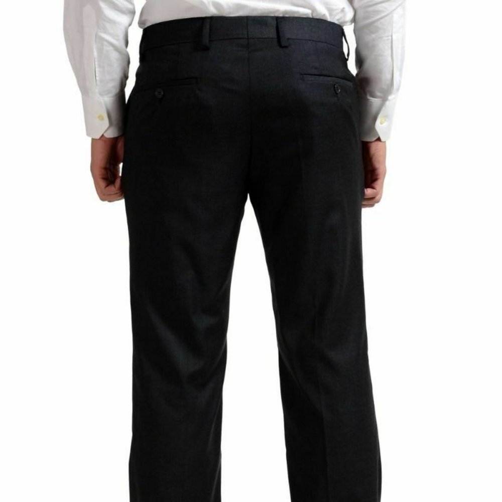 Versace Collection 100% Wool Gray Two Button Men's - Picture 9 of 11